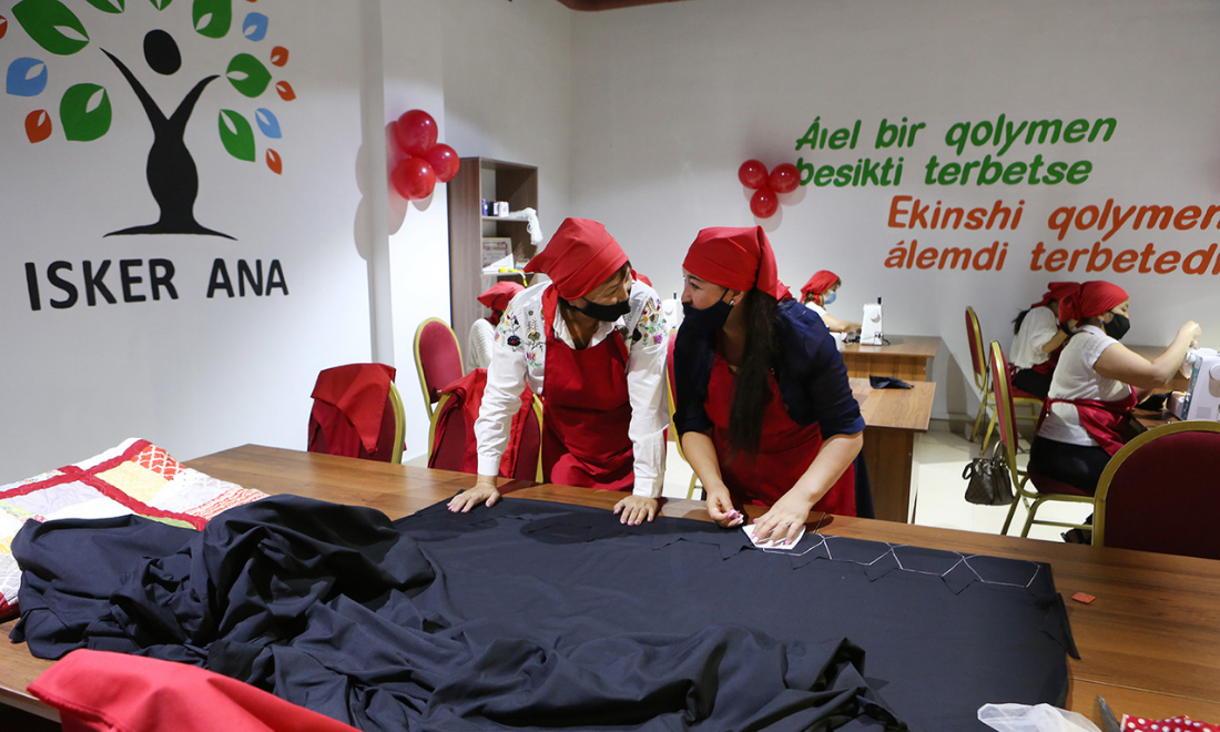 В Алматинской области открылся швейный цех для трудоустройства многодетных и малообеспеченных матерей